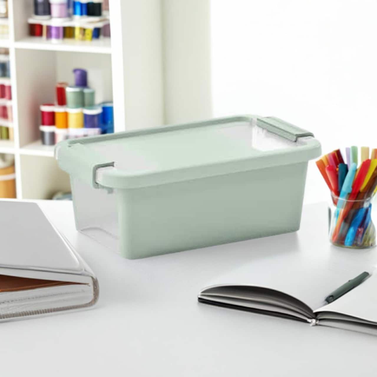 Curver® Versa Plastic Hinged Lid Storage Box